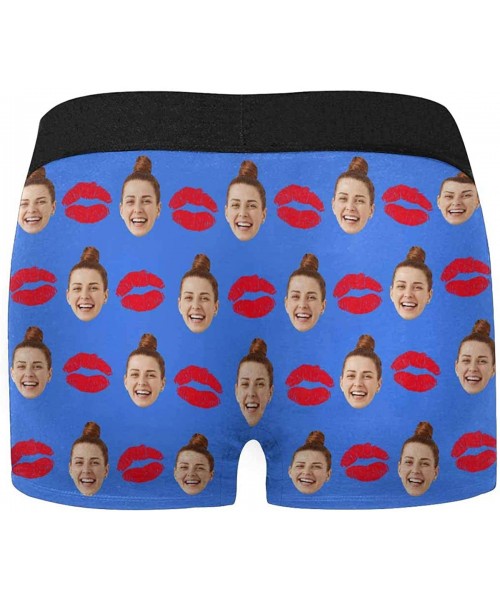 Briefs Custom Face Boxers Property of Girlfriends Name Red Lips White Personalized Face Briefs Underwear for Men - Multi 3 - ...