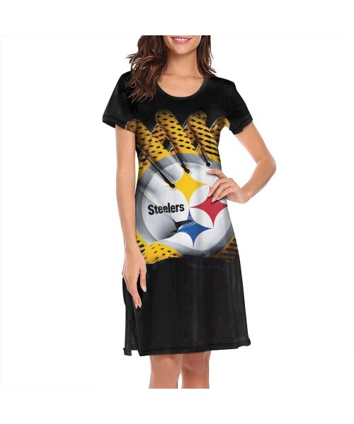 Nightgowns & Sleepshirts Sleep Shirts for Women Girls- Sleepwear Nightgowns Sleep Tee Print Sleep Dress - C119CM430AK