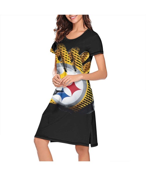 Nightgowns & Sleepshirts Sleep Shirts for Women Girls- Sleepwear Nightgowns Sleep Tee Print Sleep Dress - C119CM430AK