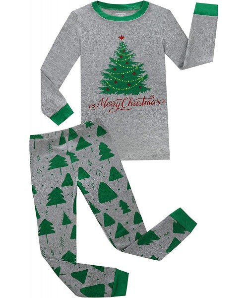Sets Kids Christmas Pajamas Girls Family Matching Pjs Sleepwears Boys Clothes Set - Grey_t - C918IK5QQKX