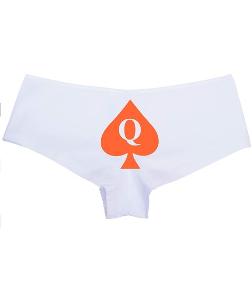 Panties Queen of Spades Logo Boyshort Panties Underwear Tatoo BBC QofS - Orange - C818M26D85U