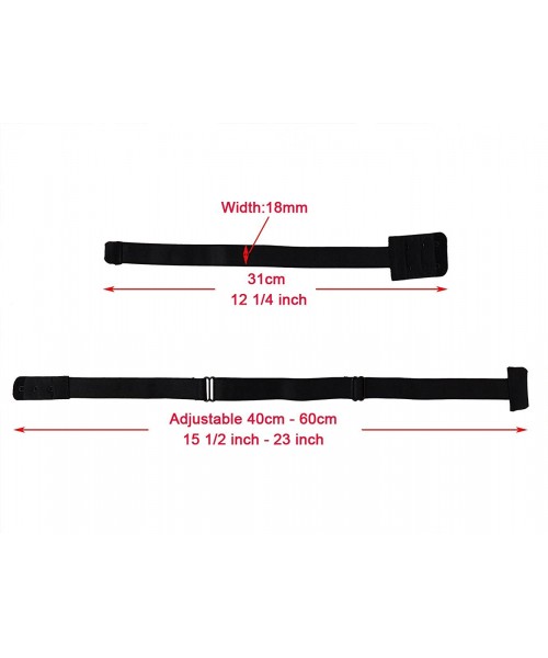 Accessories Lady's Adjustable Low Back Bra Converter Straps 2 Hook Black White Beige - 3 Sets Color Pack (Black White and Nud...