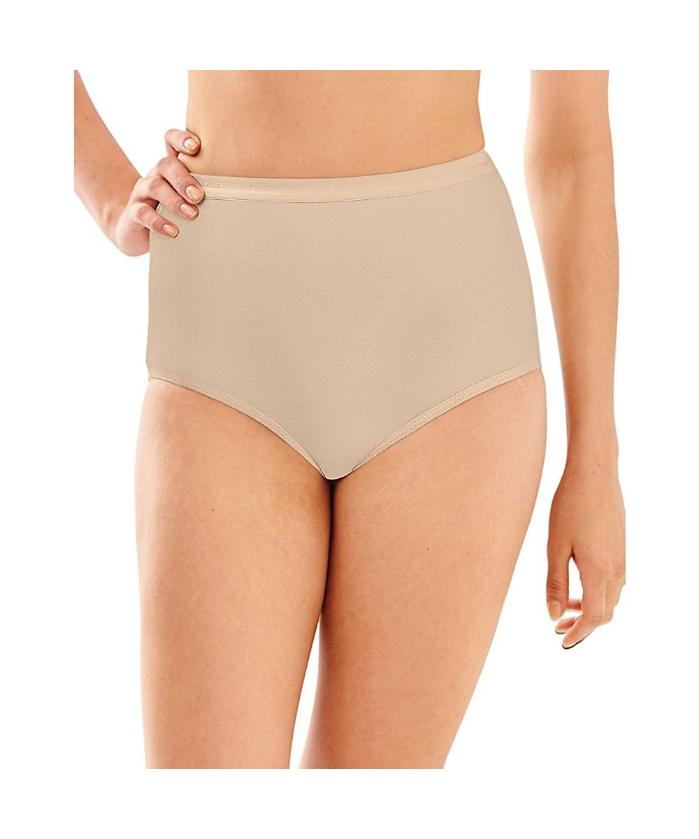 Panties Full-Cut-Fit Stretch Cotton Brief - Soft Taupe - CY17AA2QM3W