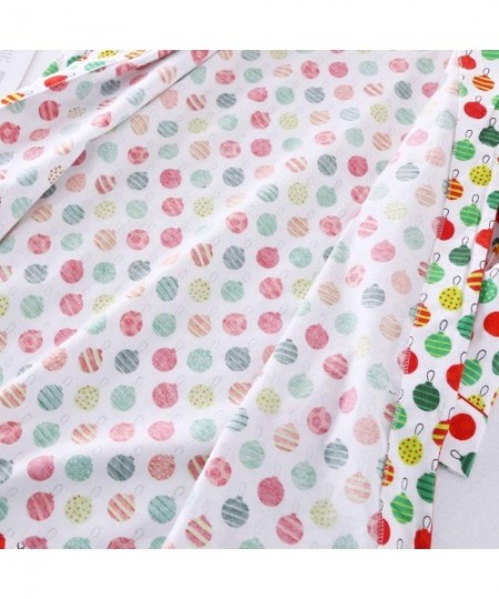 Sets Women's Sleep Shirt Flannel Print Pajama Top Button-Front Nightshirt Sleepwear - A-flower - CN18R3M8KUN
