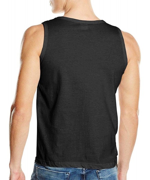 Undershirts Sakura Wars Adult Tank Top Cotton Sleeveless T-Shirts Casual Workout Muscle Athletic Vest Undershirts Black - Bla...