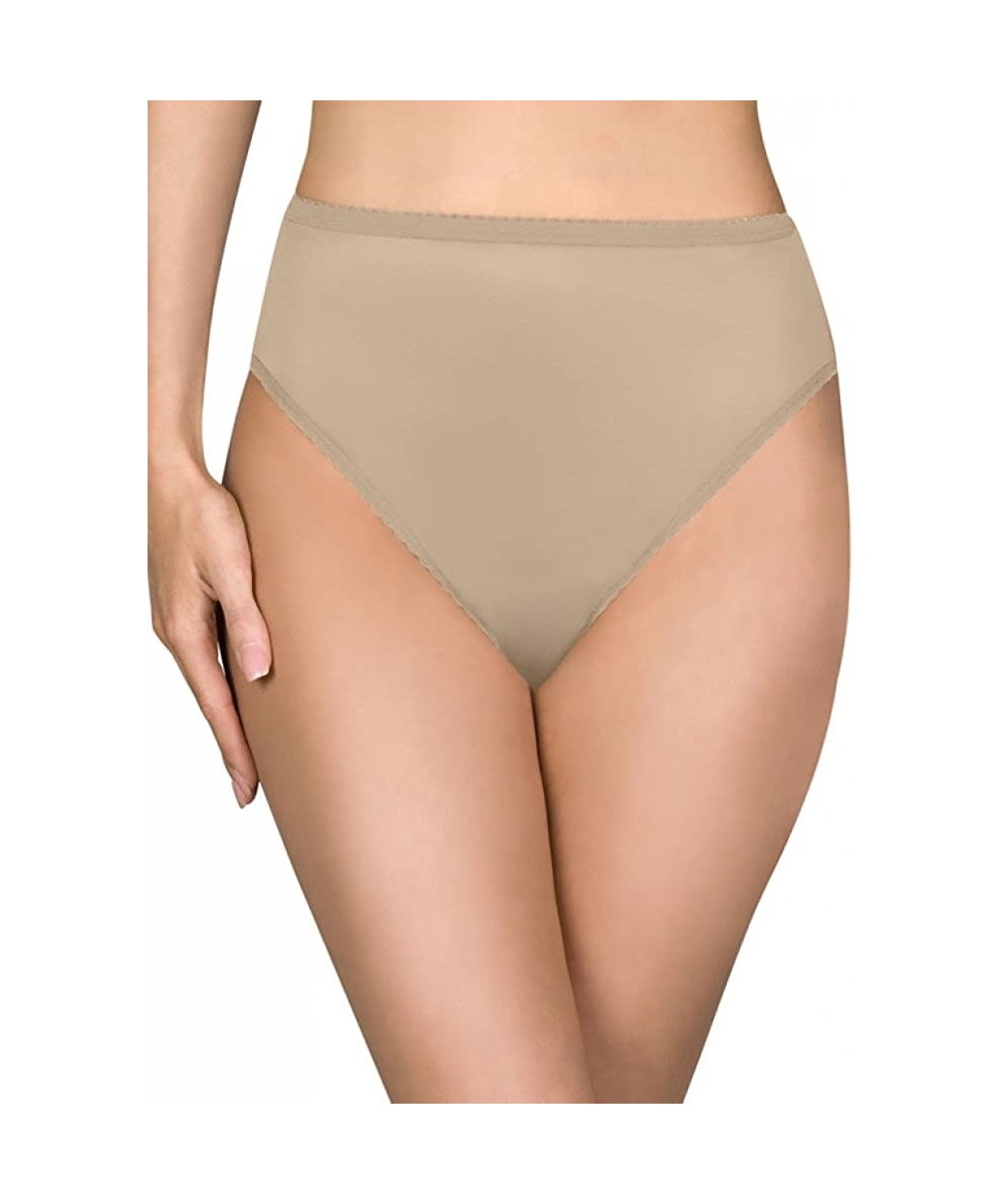 Panties Women's Nylon Classics Hi-Leg Brief Panty 17842 - Nude - C1116Y2XQC9
