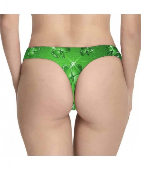 Panties Women's T-Back Underwear Happy St. Patrick High-Cut G-stringthong Panties(XS-3XL) - Style 3 - C118Q8KWOL0