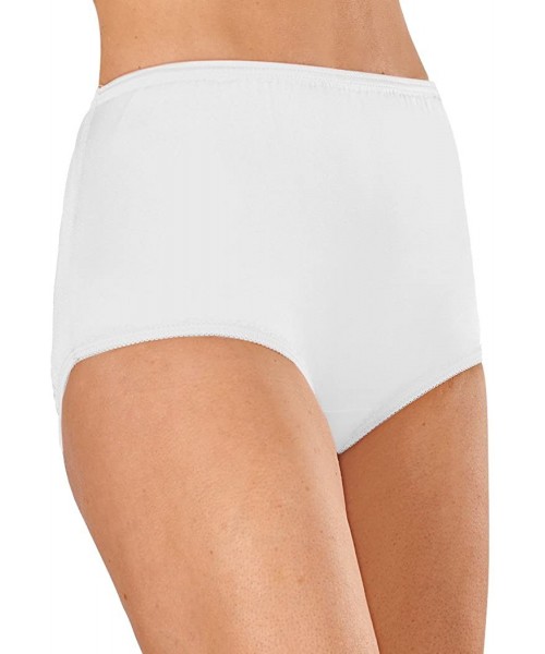 Panties Women's Nylon Briefs 10 Pack - White - CO18X7YK2NH