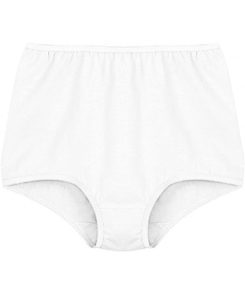 Panties Women's Nylon Briefs 10 Pack - White - CO18X7YK2NH