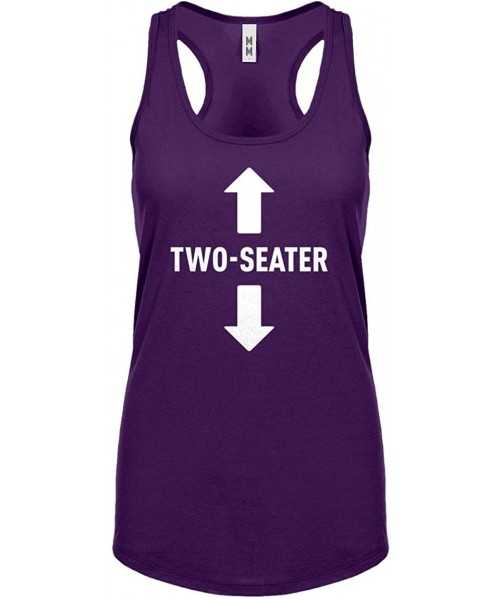 Camisoles & Tanks Two Seater Womens Racerback Tank Top - Purple - CG18L7CIQTH
