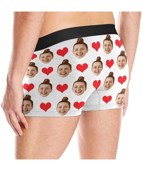 Briefs Custom Face Boxers Property of Girlfriends Name Red Hearts White Personalized Face Briefs Underwear for Men - Multi 1 ...