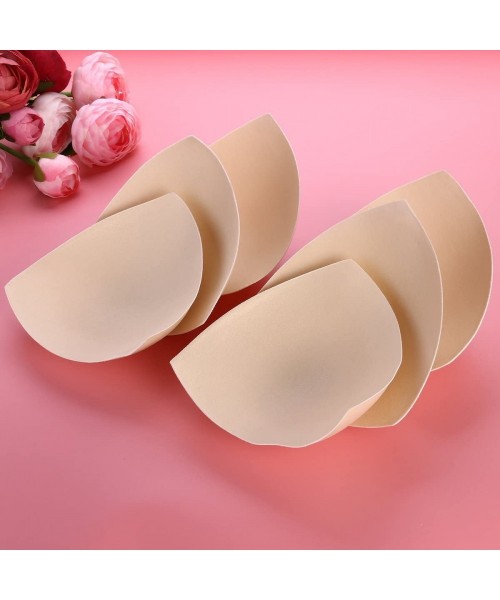 Accessories 3 Pair Womens Removable Smart Cups Bra Inserts Pads For Swimwear Sports (Skin Color) - CY182X3YCW4