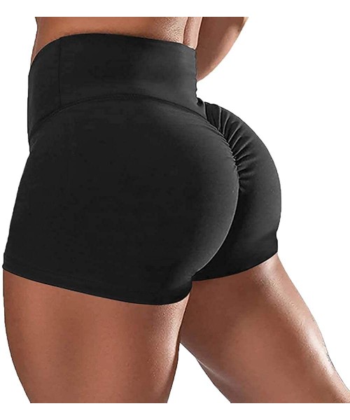 Bras Women Workout Gym Shorts Ruched Booty Yoga Pants High Waist Butt Lifting Sports Leggings - 0 Basic Scrunch Butt-black - ...