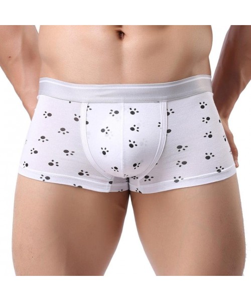Boxer Briefs Men's Underwear- Trunks Sleepwear Men Boxer Briefs Shorts Soft Underpants - CH17WZD80H5
