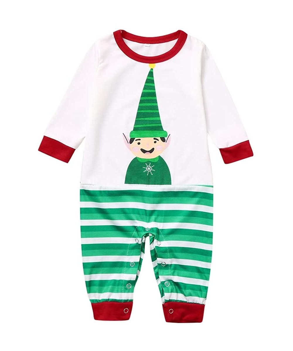 Sleep Sets Family Christmas✿ Children Kids✿ Striped Printed Top+Pants Xmas Family Clothes Pajamas - Toddler Kid - C3192ZKO2CC
