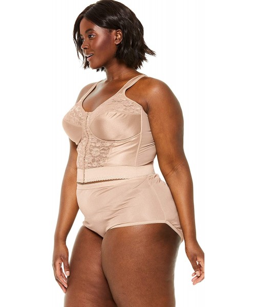 Bras Women's Plus Size Easy Enhancer Wireless Longline Posture Bra - Nude (0486) - CQ189YMHW2Y