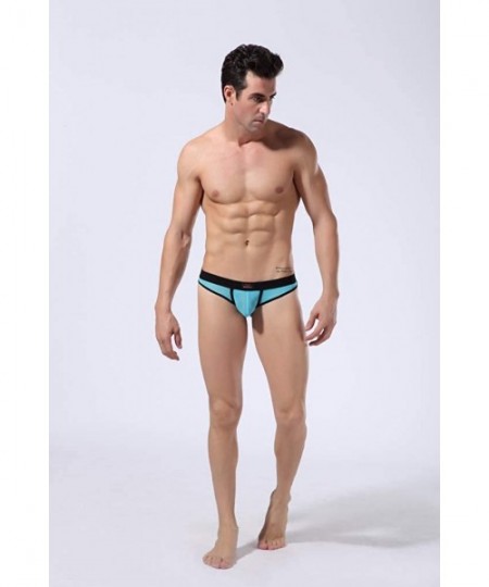 Briefs Men's Soft All Mesh Knit Thongs Underwear - Mix 5 - C918ADRUOQS