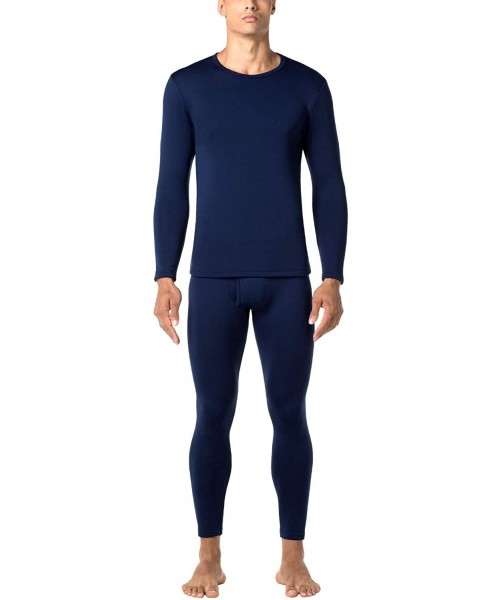 Thermal Underwear Men's Heavyweight Thermal Underwear Long John Set Fleece Lined Base Layer Top and Bottom M24 - Heavyweight ...