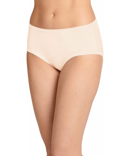 Panties Women's Underwear TrueFit Promise Modern Brief - Sheer Nude - C6195E3YTEN