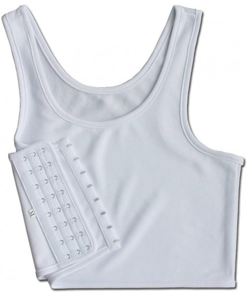Bustiers & Corsets Compression Chest Binders Breathable Super Flat Les Lesbian Tomboy Binders-L - Gray - CI18DRN348X