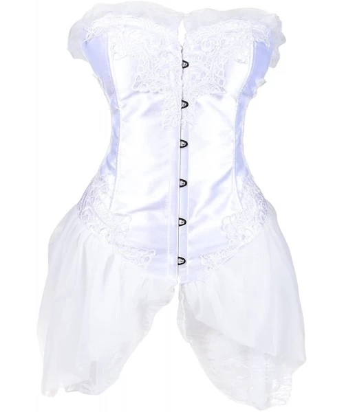 Bustiers & Corsets Corsets Steampunk Sexy Waist Modeling Strap Shaper Bodysuit - White - CA18G7G492T