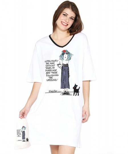 Nightgowns & Sleepshirts Most Difficult Years Of Marriage - White Nightshirt in a Bag - CT113M8XTR5