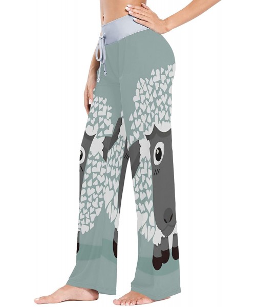 Bottoms Cute Black Sheep Womens Pajama Pants Loose Long Lounge Sleepwear Yoga Gym Trousers - CL19DWHH5C5