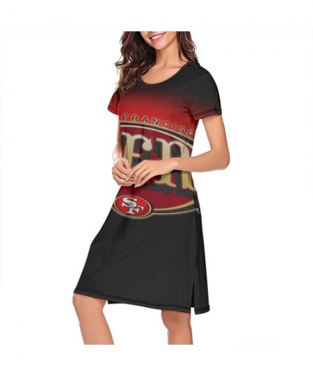Nightgowns & Sleepshirts Sleep Shirts for Women Girls- Sleepwear Nightgowns Sleep Tee Print Sleep Dress - CO19DELIWI2