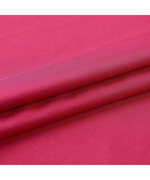 Tops Cross Shoulder T-Shirt- Ladies Casual Irregular Short Sleeve Blouse top - Hot Pink - C11944S0MQN