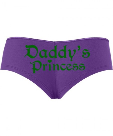 Panties Daddys Princess Boy Short Panties - Daddy's Little Girl DDLG CGL Boyshort Underwear - Forest Green - CC18SUMX96E