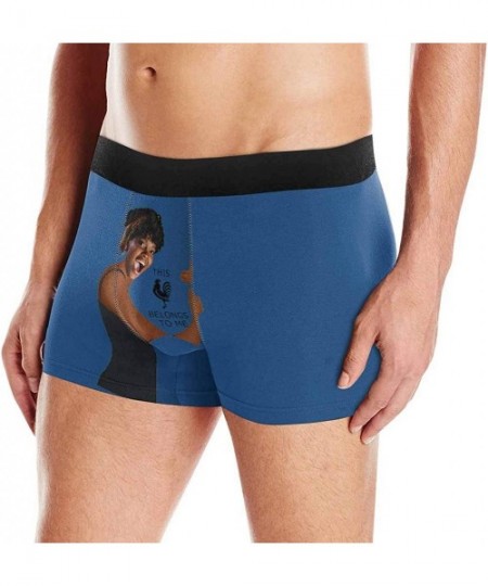 Briefs Custom Men's Boxer Briefs with Funny Photo Face- Personalized Novelty Underwear This Belongs to Me in Black - Multi 3 ...