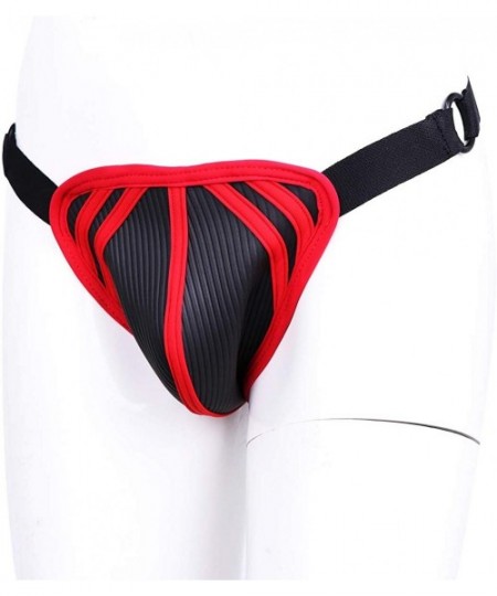 G-Strings & Thongs Neoprene Men's Underwear Open Back Jockstrap Brief with Elastic Belt Thong - CF190GZHX4Q