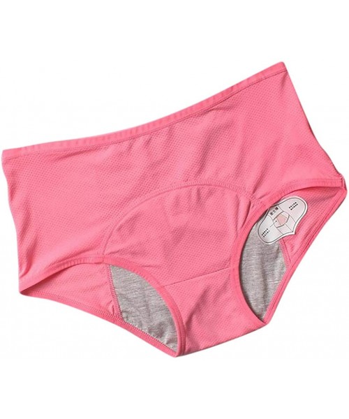 Nightgowns & Sleepshirts Women Underwear Physiological Waist Pants Leak Proof Menstrual Period Panties - Pink - CP197EQL5QQ