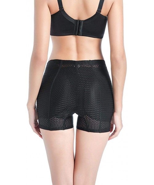 Thermal Underwear Women's Breathable Butt Lifter Lace Boyshort Panties Shapewear- 1PC - Black - CF1950RUM0U