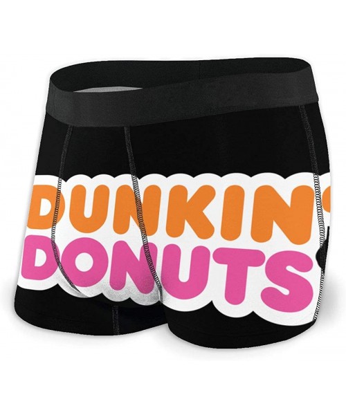 Briefs Dunkin-Donuts Mens Briefs Underwear for Gift Shorts Leg Comfort Quick Dry - Black - CX190HHMC64