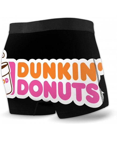 Briefs Dunkin-Donuts Mens Briefs Underwear for Gift Shorts Leg Comfort Quick Dry - Black - CX190HHMC64
