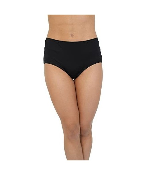 Panties Women's 6-Pack Ladies Microfiber Brief Underwear- white/black/print - White/Black/Print - CV184DMS2N8