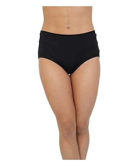 Panties Women's 6-Pack Ladies Microfiber Brief Underwear- white/black/print - White/Black/Print - CV184DMS2N8