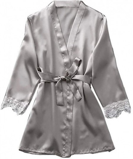 Bustiers & Corsets Women Sexy Lace Lingerie Nightwear Underwear Babydoll Sleepwear Pajamas - Silver - CI18SCDT2SL