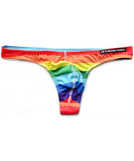 G-Strings & Thongs Mens Thong Swimwear Super Sexy Gay Swim Underwear Tanga Bikini T-Back Panties - Briefs - CL190ZS5CLK