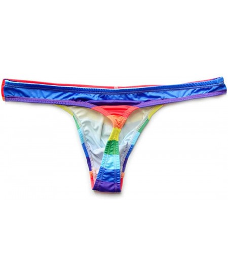 G-Strings & Thongs Mens Thong Swimwear Super Sexy Gay Swim Underwear Tanga Bikini T-Back Panties - Briefs - CL190ZS5CLK