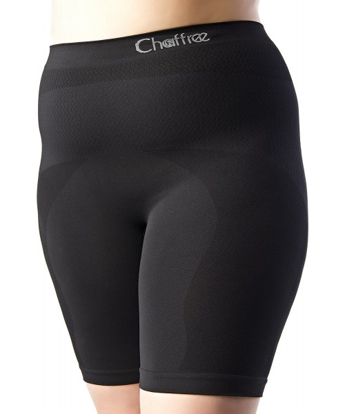 Panties Womens Anti Chafe Sweat Control Plus Size Long Leg Briefs 1 High Waist Black - CP11OJJ29V3