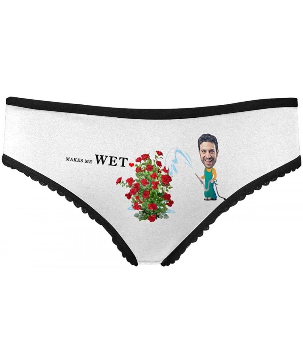 Panties Custom Photo Face Women's Brief Makes Me Wet Flower Panty for Wife Girlfriend Gifts (XS-XXXL) - Multi 1 - CA196GWRLM8