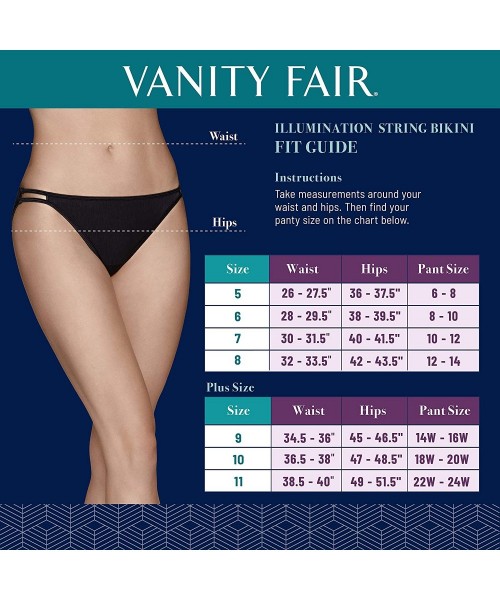 Panties Women's Illumination String Bikini Panties (Regular & Plus Size) - Plus Size - Sangria - C9185WNT547