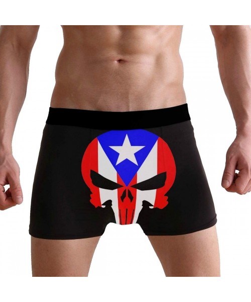 Boxer Briefs Mens No Ride-up Underwear Pentagram Demon Baphomet Satanic Goat Head Binary Symbol Boxer Briefs - Puerto Rico Pr...