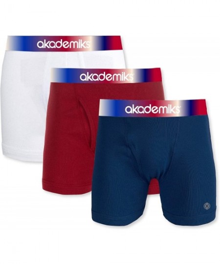 Boxer Briefs Mens Boxer Briefs Cotton Underwear Boxers for Men Pack Mens Underwear for Men - Assorted-4 - CM18EIZ8TT5