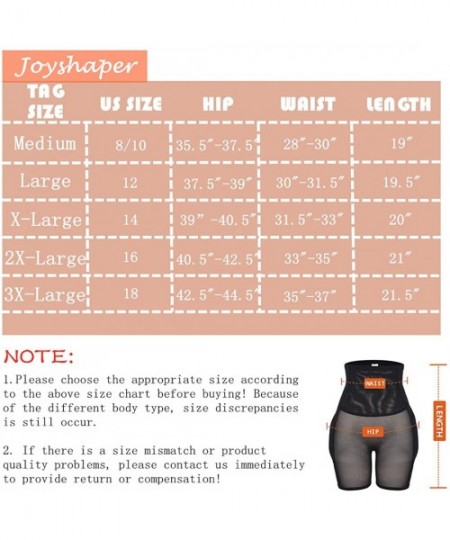 Shapewear Tummy Control Butt Lifter Shapewear for Women High Waist Hip Padded Panty Body Shaper Thigh Slimmer Shapewear - Bla...