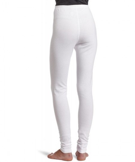 Thermal Underwear Women's Midweight Ankle Length 2 Layer Bottom With Moisture Wicking - White - CD114CTNL71