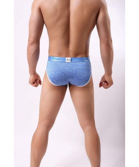 G-Strings & Thongs Men's Sexy Briefs Underwear Breathable Elephant Nose Underpants - Black/Blue/Purple/Red/Green - C418AOXSIL8