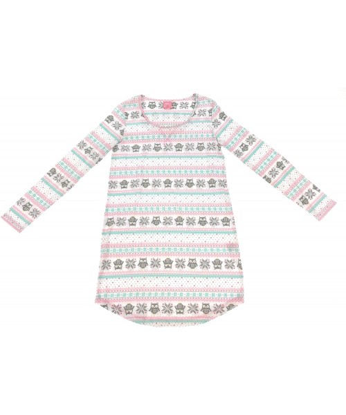 Nightgowns & Sleepshirts Women's Sleepshirt- Sleepy Owl X-Small - C619CNOG2LK